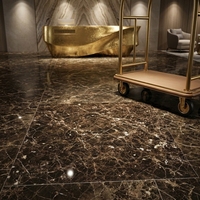Carreaux de sol modernes brillants de haute qualité 600x600mm antibactériens antidérapants pour la décoration et la rénovation de la maison, carreaux en marbre