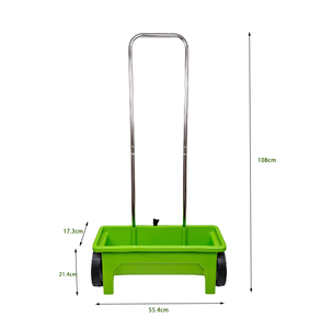 Outil de semis pratique Épandeur à roues poussé à la main Taux de réglage réglable Utilisation pour <span class=keywords><strong>semer</strong></span> des graines et des <span class=keywords><strong>engrais</strong></span> - Product Image 2