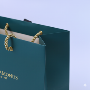 Minghong Tùy Chỉnh Thiết Kế Quà Tặng Sang Trọng Túi Boutique Nước Hoa Đám Cưới Đồ Trang Sức Nhỏ Bao Bì Giấy Màu Đen Túi In Ấn Với Xử Lý - Product Image 2