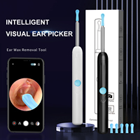 Groothandel Visuele Oorreinigingshulpmiddel 1296P HD 3.5mm Lens WiFi EarEase 6 LED Trommelvlies Waarschuwing Anti-Val Siliconen Tip Aangepaste Logo OEM