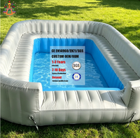 Canapé gonflable de piscine NOVA personnalisé, en PVC de qualité commerciale, grande capacité, accueille plus de 10 personnes, idéal pour la location événementielle