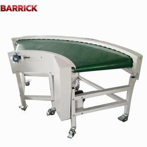 Barrick <span class=keywords><strong>90</strong></span> graden bochtbandtransportband op maat gemaakte transportband voor levensmiddelen 180 °   Curve Belt voor fruit en groenten - Product Image 2