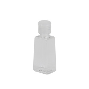 30ml trapezoidal PET hand sanitizer <b>bottle</b> with inverted triangle shape, 18mm diameter <b>flip</b>-<b>top</b>, travel-sized dispenser. - Product Image 4