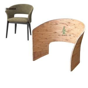 Ocio nuevo diseño salida de fábrica silla MARCO de madera contrachapada silla sofá curva marco de madera contrachapada Silla de cena marco de madera contrachapada curva - Product Image 1