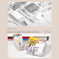 Récipient de stockage de cosmétiques Offre Spéciale Boîte de support de maquillage transparent Organisation de maquillage en plastique