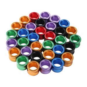 8mm Aluminium Vogelring voor Papegaai Duif Poot Accessoires Vliegtraining Identificatie Voetring - Product Image 1