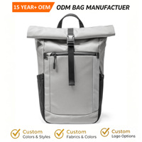 Roll Top Mochila Deporte Personalizado Bolsa Impermeable Logotipo Personalizado Oficina Ordenador Mochila Con Gimnasio
