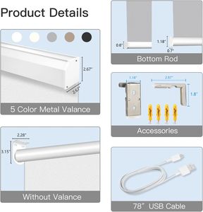 Contrôle horizontal du traitement des fenêtres occultantes Auto Electric Automated Smart Motorised Roller Stores - Product Image 2