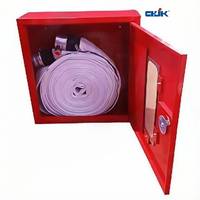 Armoire de rangement pour tuyau d'incendie en acier au carbone Jinkai avec fenêtre de visualisation, protection incendie, revêtement en poudre, durable et flexible