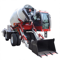 Bétonnière autochargeante robuste adaptée aux chantiers de construction et de bétonnage