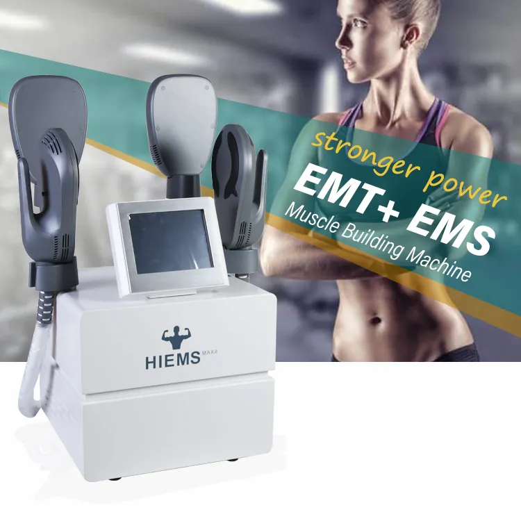 Portable 4 handle hiemt rf pro max slim pelvic floor hi-emt building muscle stimulator sculpt body slimming emslim machine