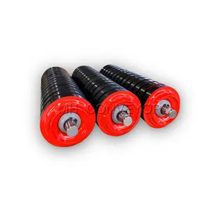 Hot Sale Impact Roller CEMA Standard Rubber Rings Coated Conveyor Roller