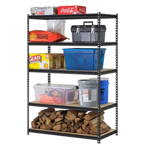Heavy duty metal steel rack boltless storage racks shelves 5 layers garage storage shelving unit