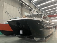 Yacht de luxe en aluminium de 36 pieds pour 8 personnes moteur hors-bord écran tactile contrôle croisière et pêche sport bateau de loisirs