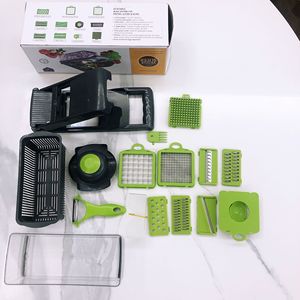 Accesorios de Cocina al por Mayor de Fábrica, Cortador de Alimentos 14 en 1, Picador de Verduras y Cebollas, Rebanador Mandolina, Cortador de Vegetales Multifuncional - Product Image 4