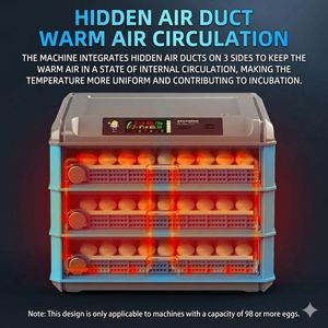 Incubateur entièrement automatique intelligent pour poulets, canards, oies, pigeons et autres oiseaux de petite taille - Product Image 2