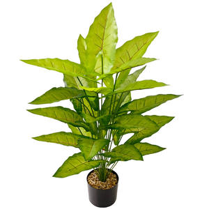Nouveau Design Grande Taille 24 Feuilles Real Touch Feuille d'<span class=keywords><strong>Arum</strong></span> Artificielle Plante Verte Artificielle pour la Décoration de Bureau à Domicile - Product Image 5
