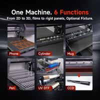 Impresora UV de Cama Plana de 9060 cm, Plotter de Inyección de Tinta Digital para Impresión de Tarjetas, Carcasas de Teléfono, Cerámica, Vidrio y Madera