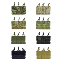 Équipement tactique israélien - Pochette triple pour chargeurs (5.56) compatible avec porte-plaques Chaleco Tactico MU