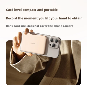 Power Bank Anker MagGo Air2 Ultra Sottile 5000mAh 7.5W Ricarica Wireless 20W Cablata <span class=keywords><strong>Magnetica</strong></span> per iPhone 16 15 14 13 12 - Product Image 6
