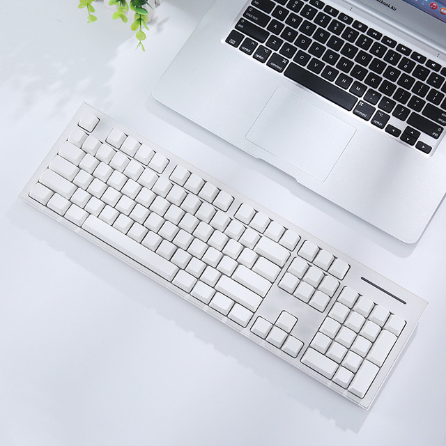 PBT Keycaps OEM Cherry Profile DYE-Sub White Blank Material Suitable for Mechanical Keyboard Customized