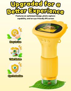Microscopio Digital Portátil de Bolsillo para Niños con 2MP 1080p, 8 LED, Diseño de Mano y Pantalla LCD IPS de 2 Pulgadas - Product Image 2