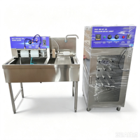 KLW-100 Machine de nettoyage et de séchage de chaussures tout-en-un avec fonctions de lavage, de brossage, de stérilisation et de séchage pour les magasins de lavage de baskets