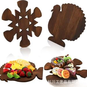 Tabla de Cortar Multifuncional de Madera de Acacia, Tabla de Quesos con Forma Navideña, Bandeja Irregular para Frutas, Decoración de Cocina - Product Image 3