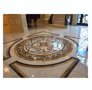 YD STONE Modern Design Villa Pattern Polished Marble Medallion Tiles for Floor Application