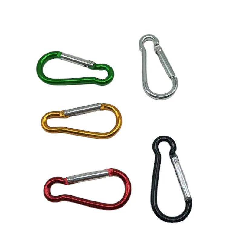 Custom Metal Aluminum Carabiner Clip Carabiners Steel Swivel Spring Belt Bolt Buckle Handbag Snap Hook For Bag Pet