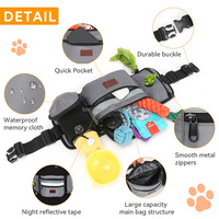 Pochette de dressage pour chien OEM portable et légère avec distributeur de sacs à déjections intégré