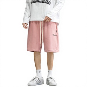 Shorts de survêtement en molleton de coton pour hommes, style streetwear décontracté, séchage rapide, taille élastique, logo personnalisé, pour activités sportives en extérieur – Vente en gros - Product Image 1