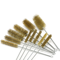 Brosse industrielle professionnelle en laiton à double spirale pour le nettoyage et le polissage des tubes, diamètre 1 pouce, OEM