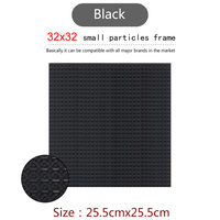 32*32 ángulo recto de doble cara 26*26 CM partículas pequeñas Micro ladrillos plástico juguete pantalla bloque de construcción placa base