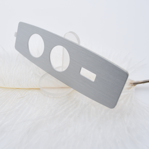 Tùy chỉnh dập nổi kim loại logo kim loại nameplates silkscren in vĩnh viễn dính Nhôm tên nơi nhãn - Product Image 6