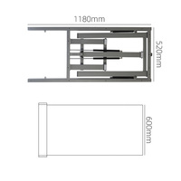 Quincaillerie Fonctionnelle pour Cadre de Table d'Ordinateur/Salle à Manger Pliante Murale Multifonctionnelle, Simplicité, Économisant de l'Espace, à Monter Soi-Même pour la Maison