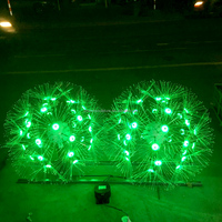 Statue de pissenlit délicate en acier inoxydable, sculpture abstraite, sculpture géante de pissenlit
