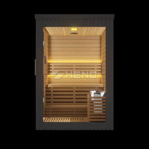 Sauna Tradicional de Lujo para 2-4 Personas, Sauna Interior de Madera Sólida con Calefacción por Estufa - Product Image 3