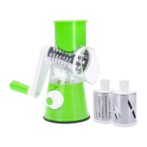 Spiral Rubbing Mashing Garlic Rotary Potato Cheese Chipper Slicer Grinding Roller <b>Vegetable</b> Cutter Manual Hand Crank Shredder - Product Image 1