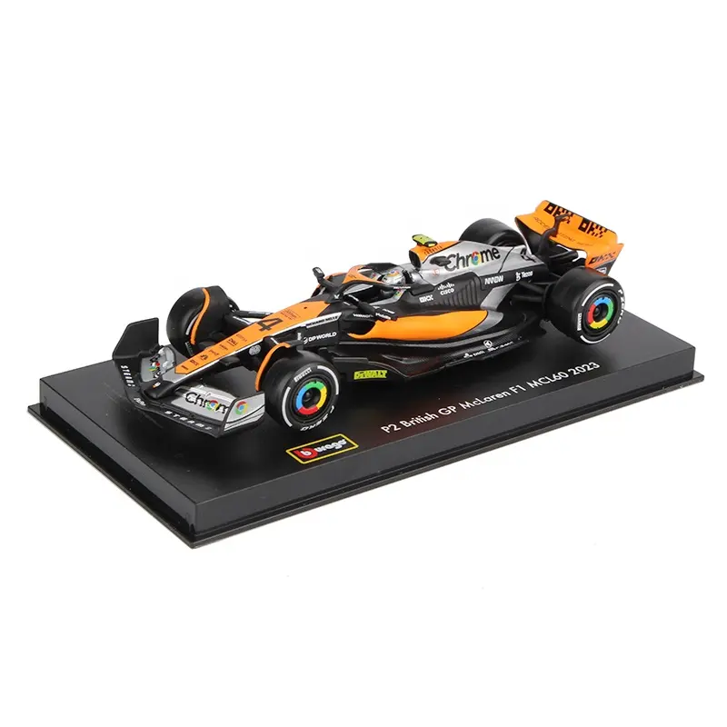 Bburago 1:43 Norris alaşım araba döküm modeli lüks araç Diecast oyuncak formülü bir 2023 yeni mtoy F1 MCL60