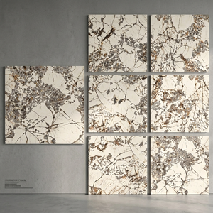 Azulejos de Porcelana Esmaltada Brillante de 800x800mm en Color Beige Alabastro, Efecto Mármol Beige para Pisos - Product Image 4