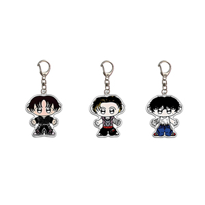 Customized Q Idol <b>Anime</b> Pattern UV Printed Acrylic Double-Sided Key Chain Flash Pendant with Peripheral Gift - Product Image 2