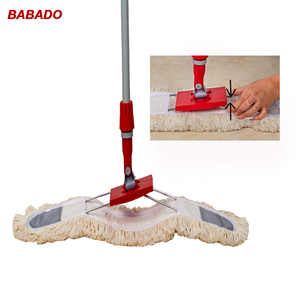 <span class=keywords><strong>Mop</strong></span> piatto professionale BABADO da 60 cm in cotone per la pulizia di pavimenti in hall, centri commerciali, hotel e ospedali - Product Image 4