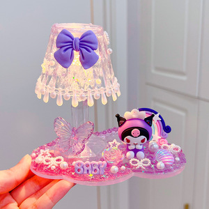 Mushroom Shape Night Light With <b>Led</b> Light Source <b>Battery</b> Operated Tap Control For Kids Girl Craft Kit - Product Image 2