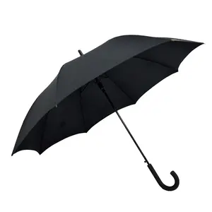 Guarda-chuva de viagem adulto PFAS semiautomático com controle semiautomático, transparente e transparente, de poliéster RPET com 120 cm de diâmetro, desenho reto e à prova de vento