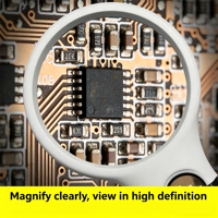 New Arrival Portable Hand Held Magnifier Led Magnifying Glasses Glass High Quality With High Magnification for Reading