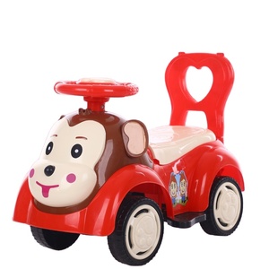 Auto Cavalcabile per Bambini <span class=keywords><strong>Red</strong></span> Monkey a Quattro Ruote con Musica, Sterzo e Schienale Anti-Ribaltamento - Product Image 3
