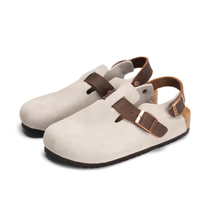 <span class=keywords><strong>Sandales</strong></span> classiques décontractées pour hommes et femmes, semelle intérieure en liège souple, soutien de la voûte plantaire orthopédique, écologiques, faciles à enfiler, pour un confort tout au long de la journée, 34-45 - Product Image 4
