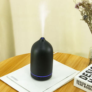 Difusor de Aceites Esenciales de Cerámica para el Hogar, <span class=keywords><strong>Mini</strong></span> Humidificador Ultrasónico Portátil, Máquina de Aromaterapia con Luz <span class=keywords><strong>LED</strong></span>, 101200 mL - Product Image 2