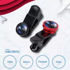 <span class=keywords><strong>Objectif</strong></span> de téléphone pour poisson 3 en 1 de haute qualité, multicolores, avec <span class=keywords><strong>objectif</strong></span> grand angle macro 0,67x pour tous les smartphones - Product Image 5